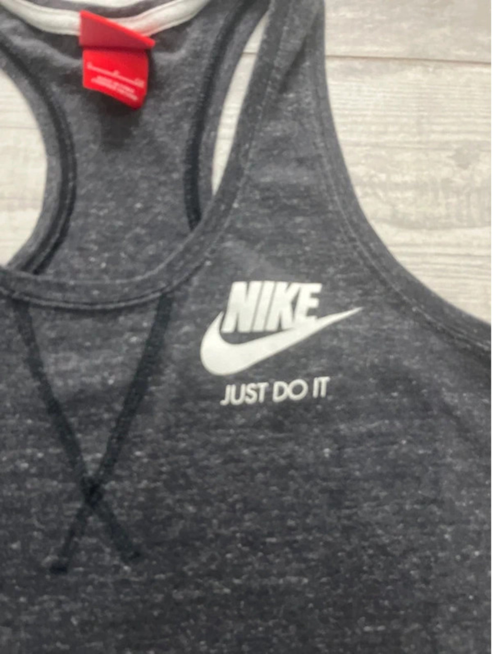 Nike Heather Gray Razorback Tank - Picture 2 of 4
